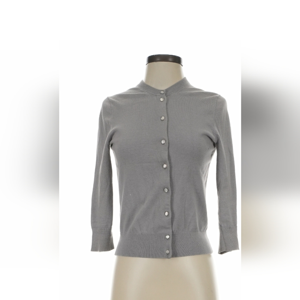 J. Crew Light Gray Women's Cardigan Button Up XS